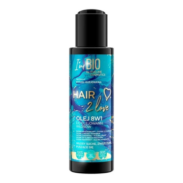 Eveline Hair 2 Love Olej 8w1 do olejowania włosów suchych,zniszczonych i puszących się 110ml
