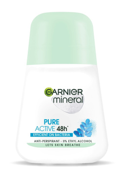 Garnier Mineral Dezodorant roll-on Pure Active 48h - Efficient On Bacteria   50ml