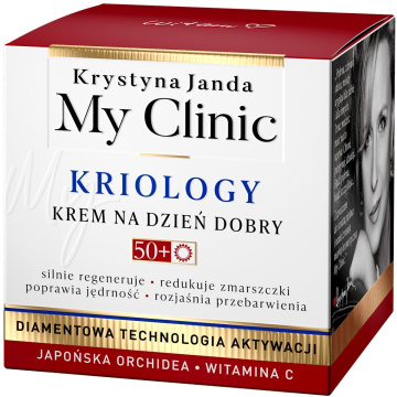 JANDA My Clinic Kriology 50+ Krem na dzień dobry - Japońska Orchidea & Witamina C, 50 ml