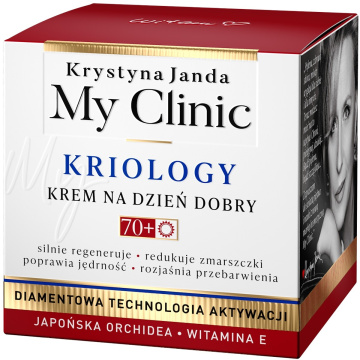 JANDA My Clinic Kriology 70+ Krem na dzień dobry - Japońska Orchidea & Witamina E, 50 ml