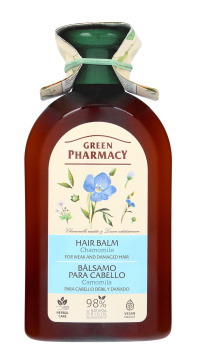 Green Pharmacy Balsam do włosów zniszczonych i osłabionych - Rumianek Lekarski 300ml