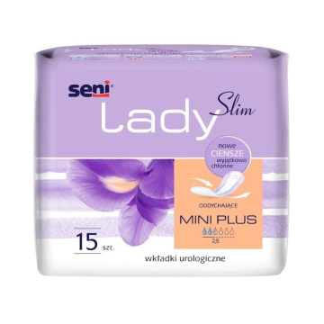Wkładki urologiczne dla kobiet Seni Lady Slim Mini Plus,15 sztuk