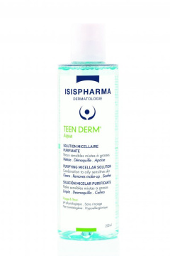 Isispharma TeenDerm  woda micelarna do oczyszczania skóry tłustej i trądzikowej, 250 ml