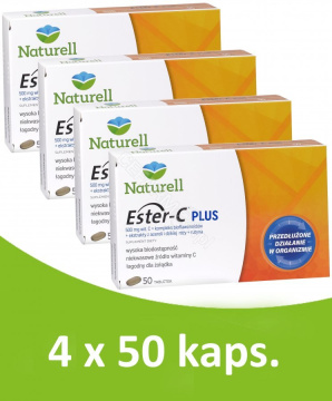 Naturell Ester-C Plus, czteropak - 4 x 50 tabletek