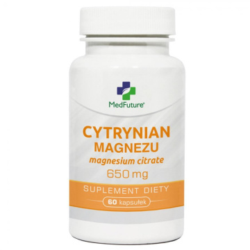Cytrynian magnezu 650 mg, 60 kaps