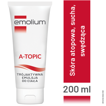 Emolium A-Topic Trójaktywna emulsja do ciała, 200 ml