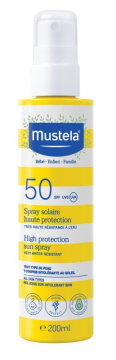 Mustela SPF 50 Spray przeciwsłoneczny wysoka ochrona, 200 ml