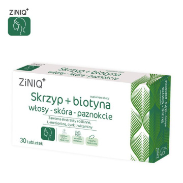 ZINIQ Skrzyp + Biotyna, 30 tabletek