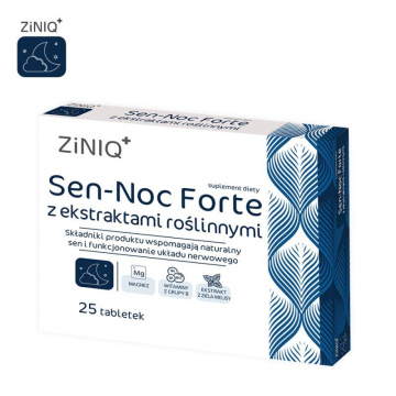 ZINIQ Sen-Noc Forte z ekstraktami roślinnymi, 25 tabletek
