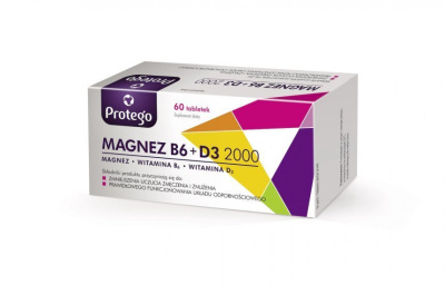Protego Magnez B6 + D3 2000, 60 tabl