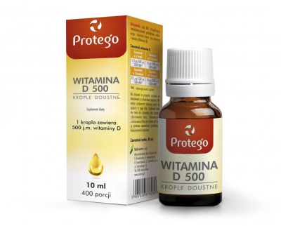 Protego Witamina D 500 krople, 10 ml