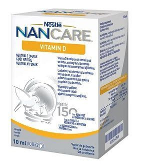 Nestle Nan Care Vitamin D, krople, smak neutralny, od 1 dnia życia, 10 ml