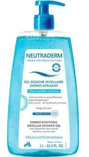 Neutraderm Dermo, łagodzący micelarny żel pod prysznic, skóra wrażliwa i reaktywna, 1000ml