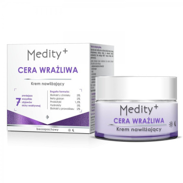 Medity+ Cera Wrażliwa, Krem nawilżający, 50 ml