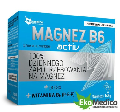 Magnez B6 Activ, 21 saszetek po 7 g