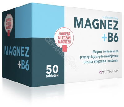Magnez + B6, 50 tabletek (Avet Pharma)