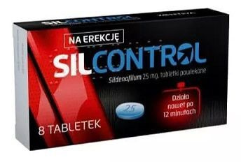 Silcontrol 25mg, 8 tabletek