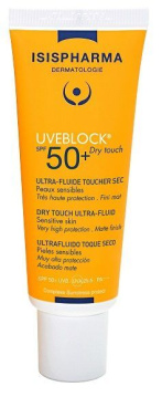 IsisPharma UveBlock Dry Touch, ultralekki fluid bezbarwny SPF50+, 40 ml