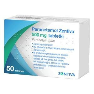Paracetamol Zentiva 500 mg, 50 tabletek