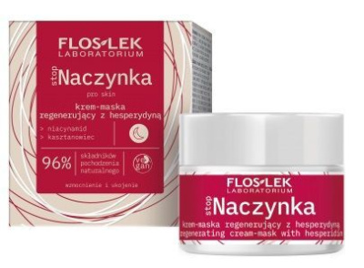 Flos-Lek Laboratorium, Stop Naczynka, krem-maska regenerujący z hesperydyną, na noc, 50ml