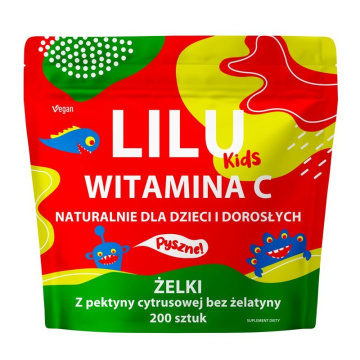 MyVita Lilu Kids, witamina C żelki dla dzieci i dorosłych, 200 sztuk