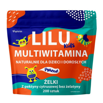 MyVita Lilu Kids, multiwitamina żelki dla dzieci i dorosłych, 200 sztuk