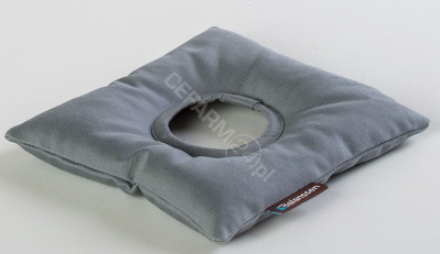 Balanssen Footpro poduszka przeciwodleżynowa pod pietę wypełniona ekologiczną łuską gryki - szara, 1 sztuka