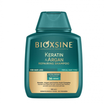 Bioxsine Keratin & Argan szampon regenerujący, 300 ml