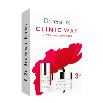 Dr Irena Eris Clinic Way 3° Zestaw Dermokrem na dzień Przywracający młodość skóry, 50 ml + Dermokrem liftingujący pod oczy, 15 ml