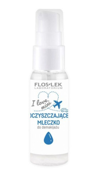 Flos-Lek Laboratorium, I love mini, oczyszczające mleczko do demakijażu oczu i twarzy, 30ml