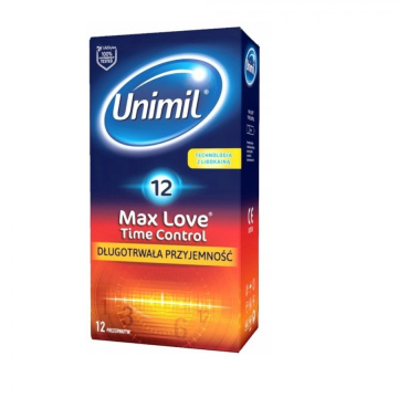 Prezerwatywy Unimil Max Love Time Control, 12 sztuk
