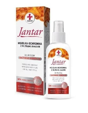 Jantar Medica, mgiełka ochronna do włosów z filtrami UVA/UVB, 150 ml
