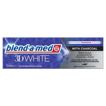 Blend-a-med 3d white charcoal, pasta do zębów, 75 ml