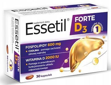Essetil Forte D3, 30 kapsułek