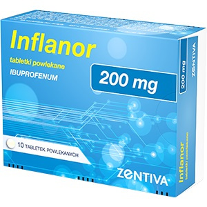 Inflanor 200 mg, 10 tabletek powlekanych