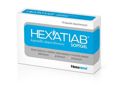 Hexatiab  softgel, 10 kapsułek dopochwowych