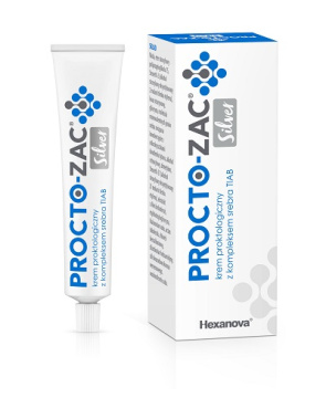 Procto-Zac Silver, krem proktologiczny z aplikatorem, 25 ml