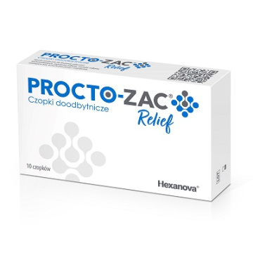 Procto-Zac Relief, czopki doodbytnicze, 10 sztuk