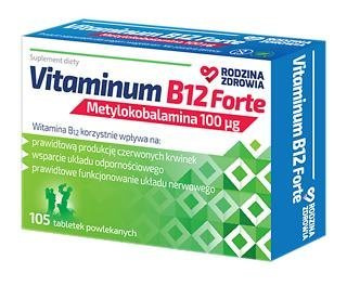 Rodzina Zdrowia, Vitaminum B12 Forte Metylokobalamina 100 μg, 105 tabletek