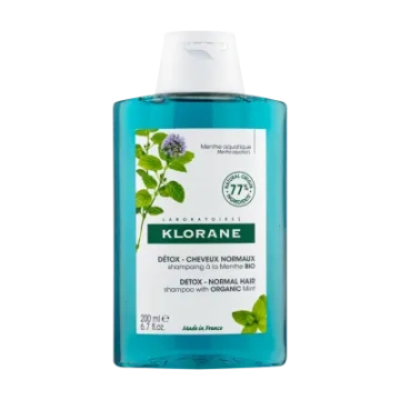 Klorane, szampon z miętą organiczną, detoksykujący, 200 ml