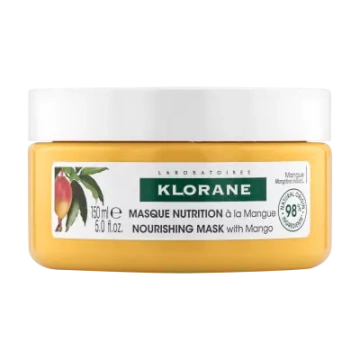 Klorane, odżywcza maska do włosów suchych, z mango, 150 ml