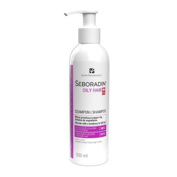 Seboradin Oily Hair, włosy przetłuszczające się i skłonne do wypadania, szampon, 500 ml