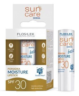 Flos-Lek Laboratorium, Sun Care Derma Basic, pomadka ochronna do ust z filtrem SPF30, 4 g