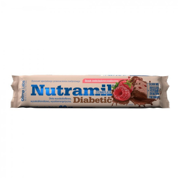 Olimp nutramil complex diabetic baton 60 g (smak czekoladowo-malinowy)