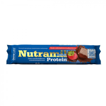 Olimp nutramil complex protein baton 60 g (smak czekoladowo-truskawkowy)