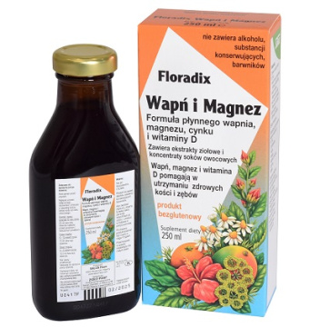 Floradix Wapń i Magnez, 250 ml