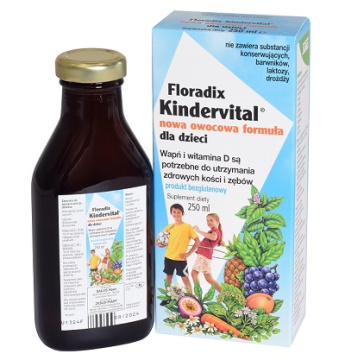 Floradix Kindervital, owocowa formuła, 250 ml