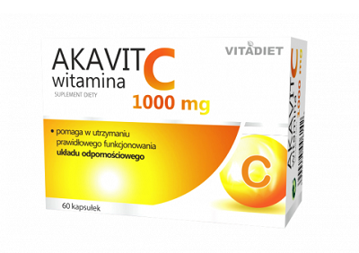 Akavit, witamina C 1000 mg, 60 kapsułek