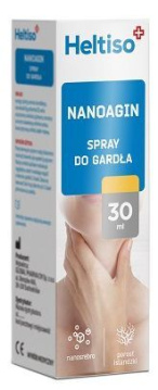 Heltiso, Nanoagin, spray do gardła, 30 ml