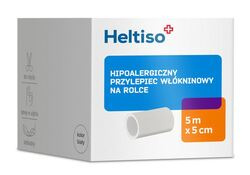 Heltiso, przylepiec tkaninowy, 5m x 5cm, 1 sztuka (rolka)